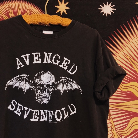 Hanes Other - Avenged Sevenfold | Emo Grunge Hanes Band Tee
